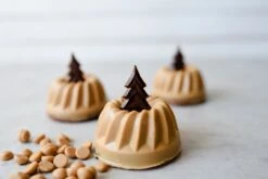 Schoko-Aufleger Tannen, Zartbitter 3,5x2,5 Cm, 40 Stück