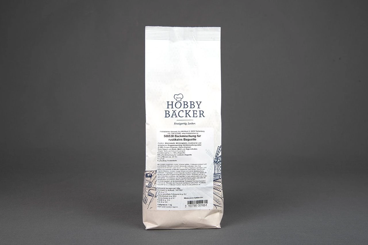 Backmischung Für Rustikales Baguette, 1kg 4 Backmischung Für Rustikales Baguette, 1kg – Bild 2