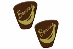 Schoko-Dekor-Aufleger Banane 28 Stück 29 X 35 Mm