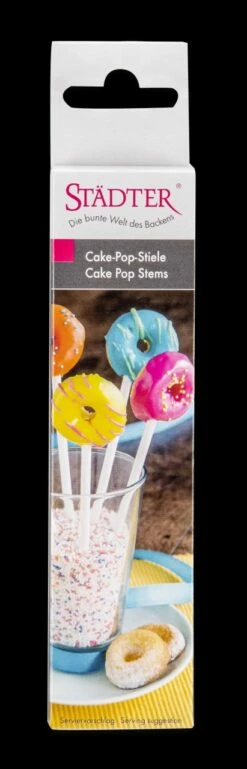CakePopstiele / Lutscherstiele, Weiß, 50 Stück, Ca. 15 Cm