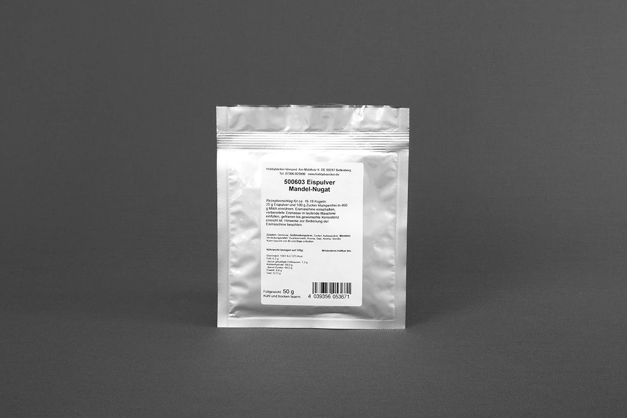 Eispulver Mandel-Nougat 50g 4 Eispulver Mandel-Nougat 50g – Bild 2