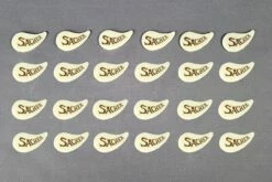 Schokoaufleger Sacher, Weiße Schokolade, 52x28 Mm, 24 Stk.