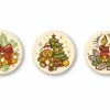 Schokoaufleger Weihnachtsmotive, Ø 3 Cm, 24 Stück