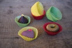 Pralinenkapseln /Papierbackförmchen Farbig Für Mini-Muffins