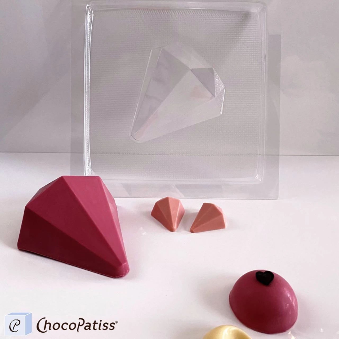 Schokoladenform Diamant, L, 11x10,5x6 Cm 3 Schokoladenform Diamant, L, 11x10,5x6 Cm