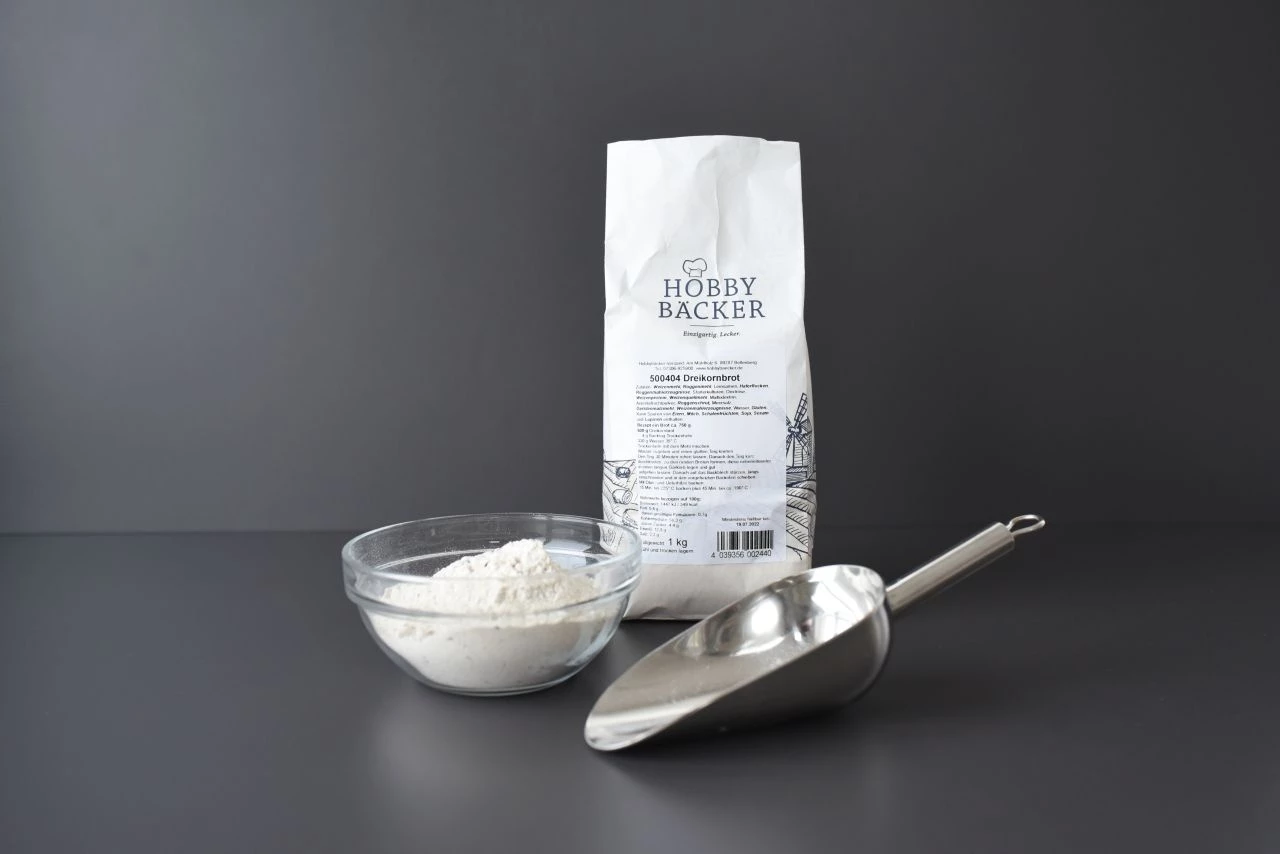 Dreikornbrot 1kg - Brotbackmischung 4 Dreikornbrot 1kg - Brotbackmischung – Bild 2