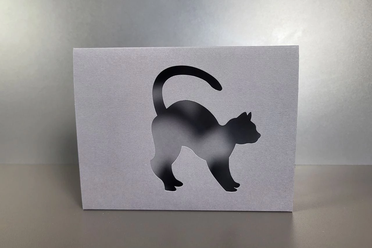 Motivschuber Naschkatz' Für Pralinenschachtel Groß, Grau 3 Motivschuber Naschkatz' Für Pralinenschachtel Groß, Grau