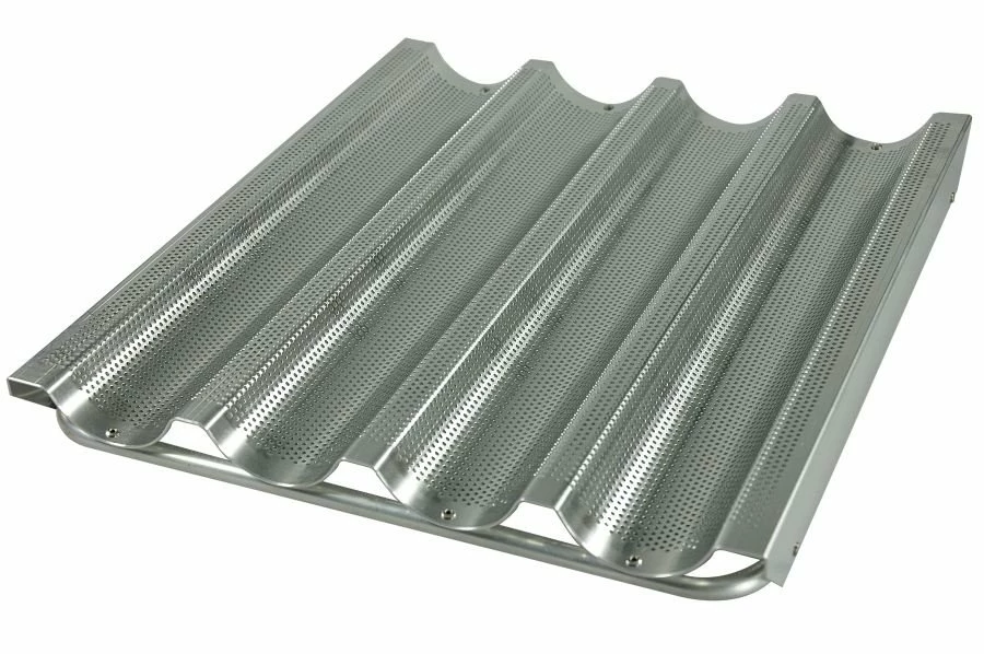 Stangenbrot-Backblech Mit 4 Längsmulden 34 X 38 Cm 3 Stangenbrot-Backblech Mit 4 Längsmulden 34 X 38 Cm