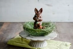 Schokoladenform Osterhase Mit Möhre, Lachend, 18 Cm