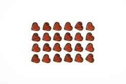 Herzen -Romantik- Zartbitter Schokoladen-Aufleger, 24 Stück