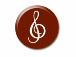 Schoko-Aufleger -Notenschlüssel- Ø 3 Cm