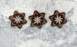 Schoko-Aufleger Weihnachtsstern, Zartbitter 3 X 3cm, 38 Stück -Nik Baker's Geschaft a04c495aef0ae1b60a311e6647d203bf