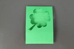 Motivschuber Kleeblatt Für Pralinenschachtel Klein, Grün