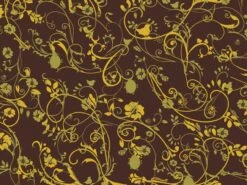 Transferfolie: Sylphs, Kakaobutter, Bordeaux & Gelb, 40 X 25 Cm