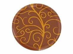 Aufleger Rund, Vollmilch, 1 Folie á 45 Stück