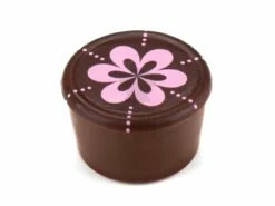 Aufleger Rund, Zartbitter, 1 Folie á 45 Stück -Nik Baker's Geschaft b08872