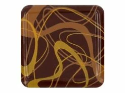 Aufleger Karree, Zartbitter, 1 Folie á 60 Stück