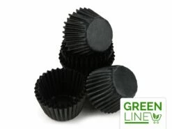 Pralinenkapseln 25mm Schwarz 100 Stück