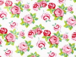 Transferfolie: Papier Peint, Kakaobutter, Beige, Rosa, Grün, 38 X 23 Cm