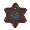 Schoko-Aufleger Weihnachtsstern, Zartbitter 3 X 3cm, 38 Stück -Nik Baker's Geschaft b69140
