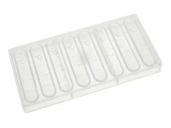 Schokoladenform: Riegel Kirschblüte, Kunststoff, Transparent, 8 Mulden á 115 X 20 X 7 Mm -Nik Baker's Geschaft b75221