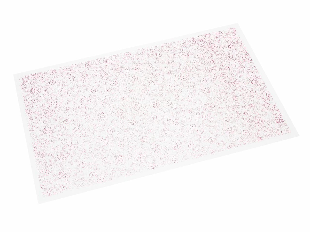 Transferfolie: Coeurs Rouges, Kakaobutter, Beige, 38 X 23 Cm 4 Transferfolie: Coeurs Rouges, Kakaobutter, Beige, 38 X 23 Cm – Bild 2