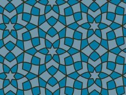 Transferfolie: Mosaique Bleu, Kakaobutter, Blau, 38 X 23 Cm