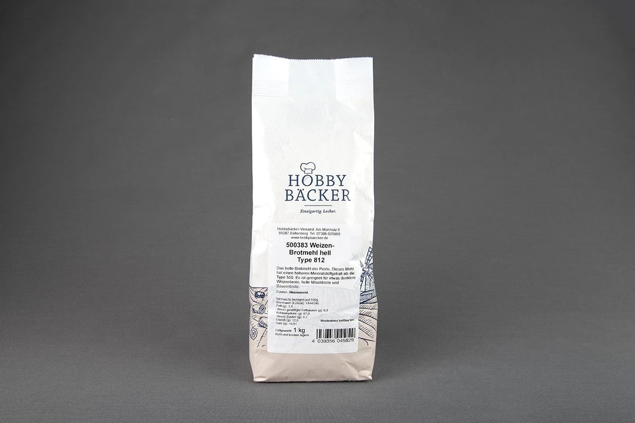 Weizen-Brotmehl Hell Type 812 1kg 4 Weizen-Brotmehl Hell Type 812 1kg – Bild 2