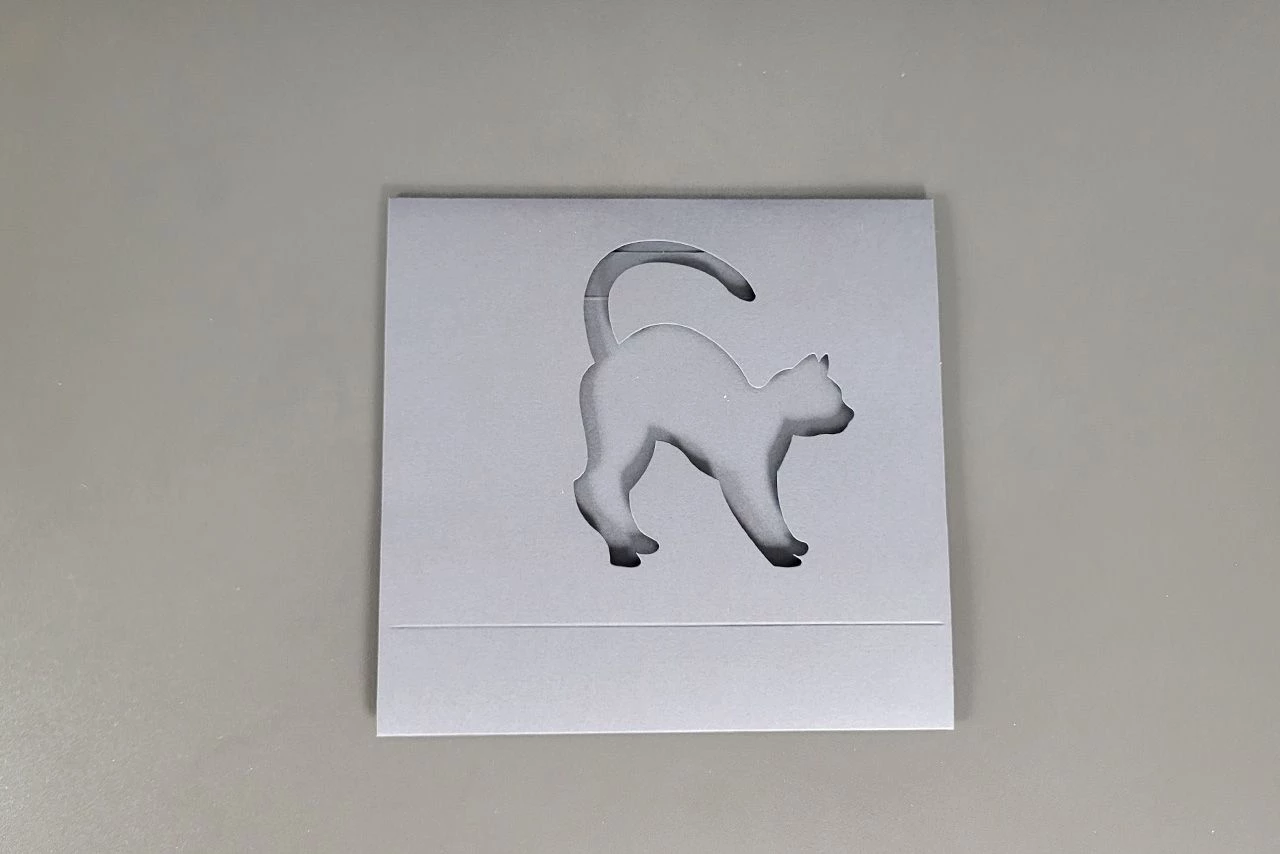 Motivschuber Naschkatz' Für Pralinenschachtel Groß, Grau 4 Motivschuber Naschkatz' Für Pralinenschachtel Groß, Grau – Bild 2