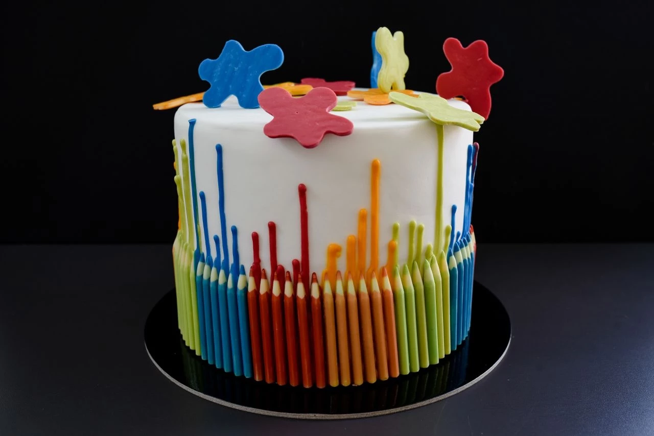 Farbstifte, Weiße Schokolade Sortiert 77x8x6 Mm, 44 Stück 3 Farbstifte, Weiße Schokolade Sortiert 77x8x6 Mm, 44 Stück