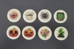 Schokoaufleger Halloween, Sortiert, 12 Stk., Ø 35 Mm